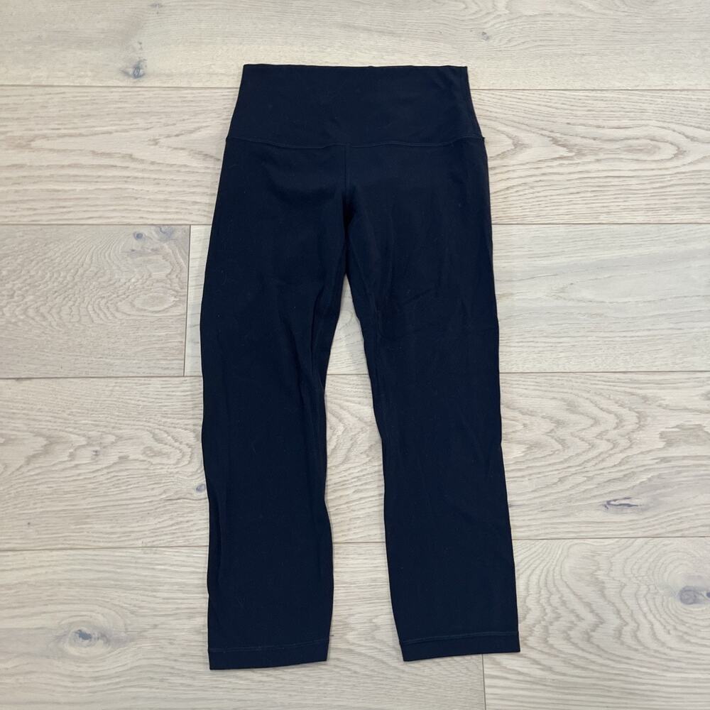 Lululemon Womens Train Time Black Crop Leggings Size 6
